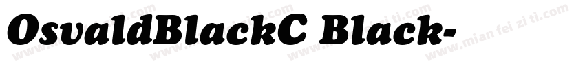 OsvaldBlackC Black字体转换